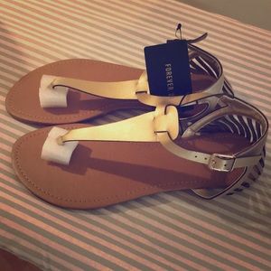 Gold sandals